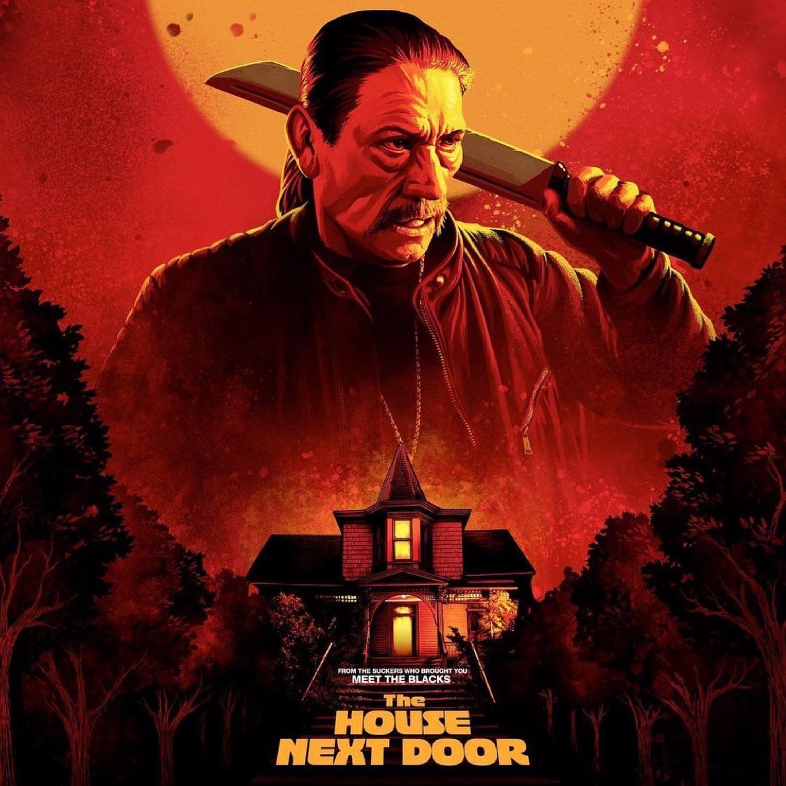MeettheBlacks's tweet photo. 2016 brought you #MeetTheBlacks in 2021 they must face a new evil in ‘The House Next Door!’ 🧛🏿‍♂️🩸The blood bath begins June 11th, TICKETS ON SALE TOM, MAY 26TH — ⭐️ @officialdannytrejo as Hugo @SnoopDogg as #SnoopDogg &amp; @RickRoss as Mr. Saturday Night #THND #dannytrejo #rickross https://t.co/gfzp3BuZ2b