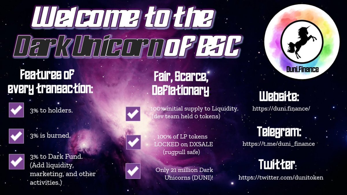 So what exactly is Duni.finance? 

#Duni #crypto #BNB #Binance #NewCryptoToken #100xCoin