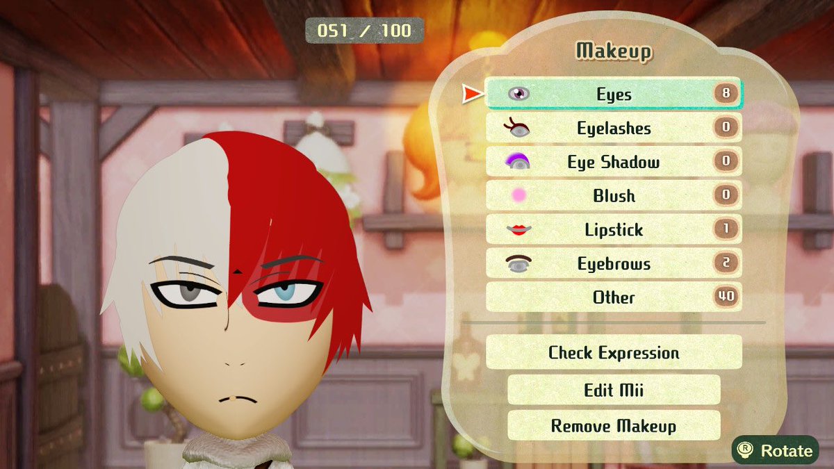 Fixed up my todoroki mii and added more my access key is 8HDL085