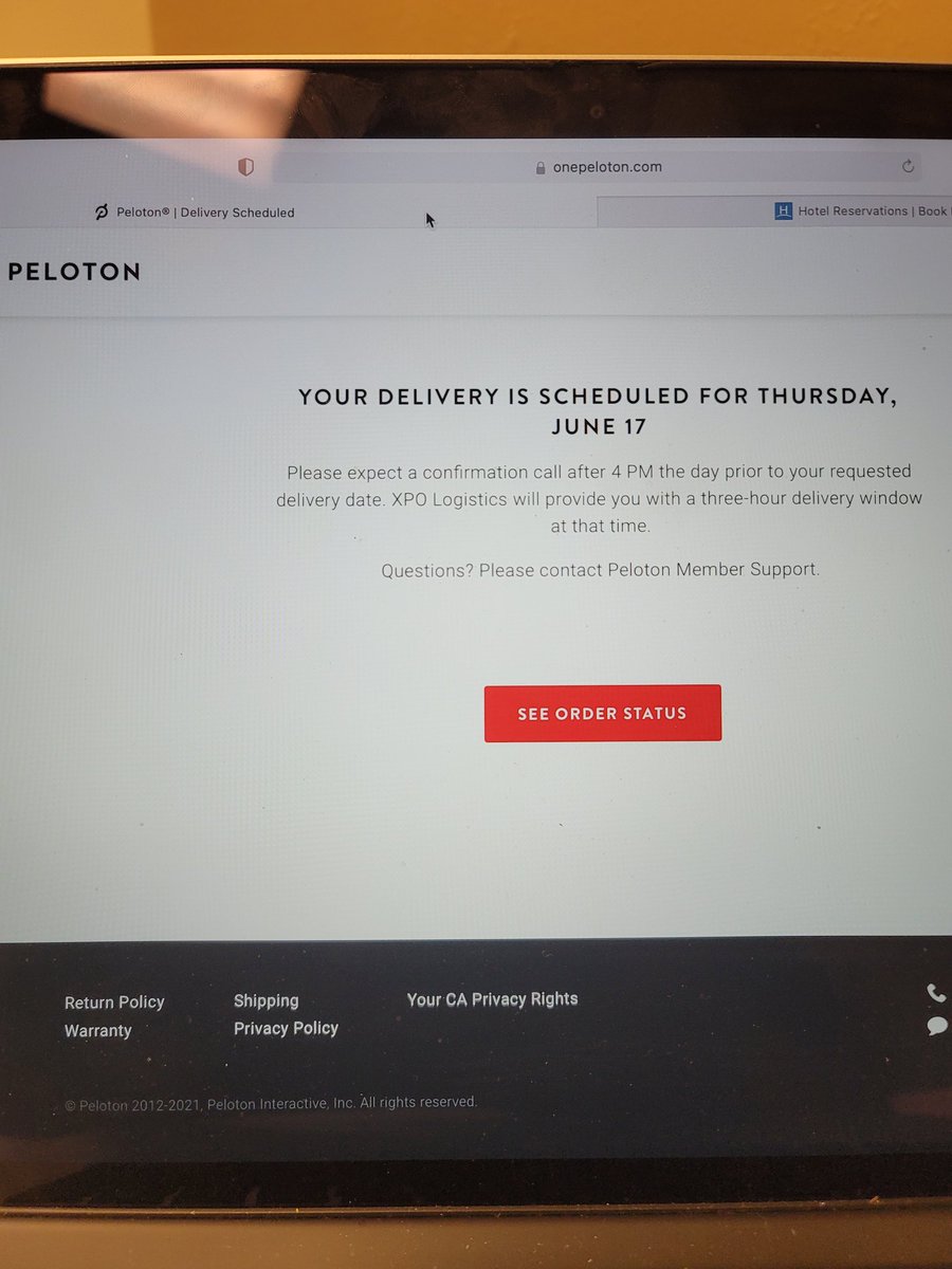 Hampsworld's tweet photo. Just did a thing. @onepeloton I'm ready to join the community at HOME!! 🙌🏾 #TreatYoself #SelfCare #ComebackSzn #OnePeleton 🚴🏾♂️ https://t.co/XKG7a8lc0a