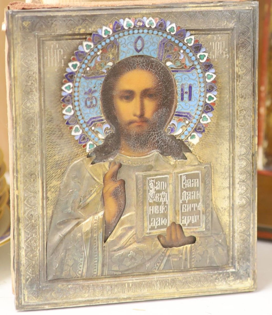 Gorringes's tweet photo. Coming up in Monday’s sale
Lot 1599 , Late 19th century Russian School, tempera on panel, Icon of Christ Pantocrator, enamelled silver oklad, 18 x 14.5cm.
Estimate £200-300
#19thcentury #christpantocrator #russianschool #silver #tempera #gorringes #maybankholiday #auctionhouse https://t.co/GcvJvFy7BW