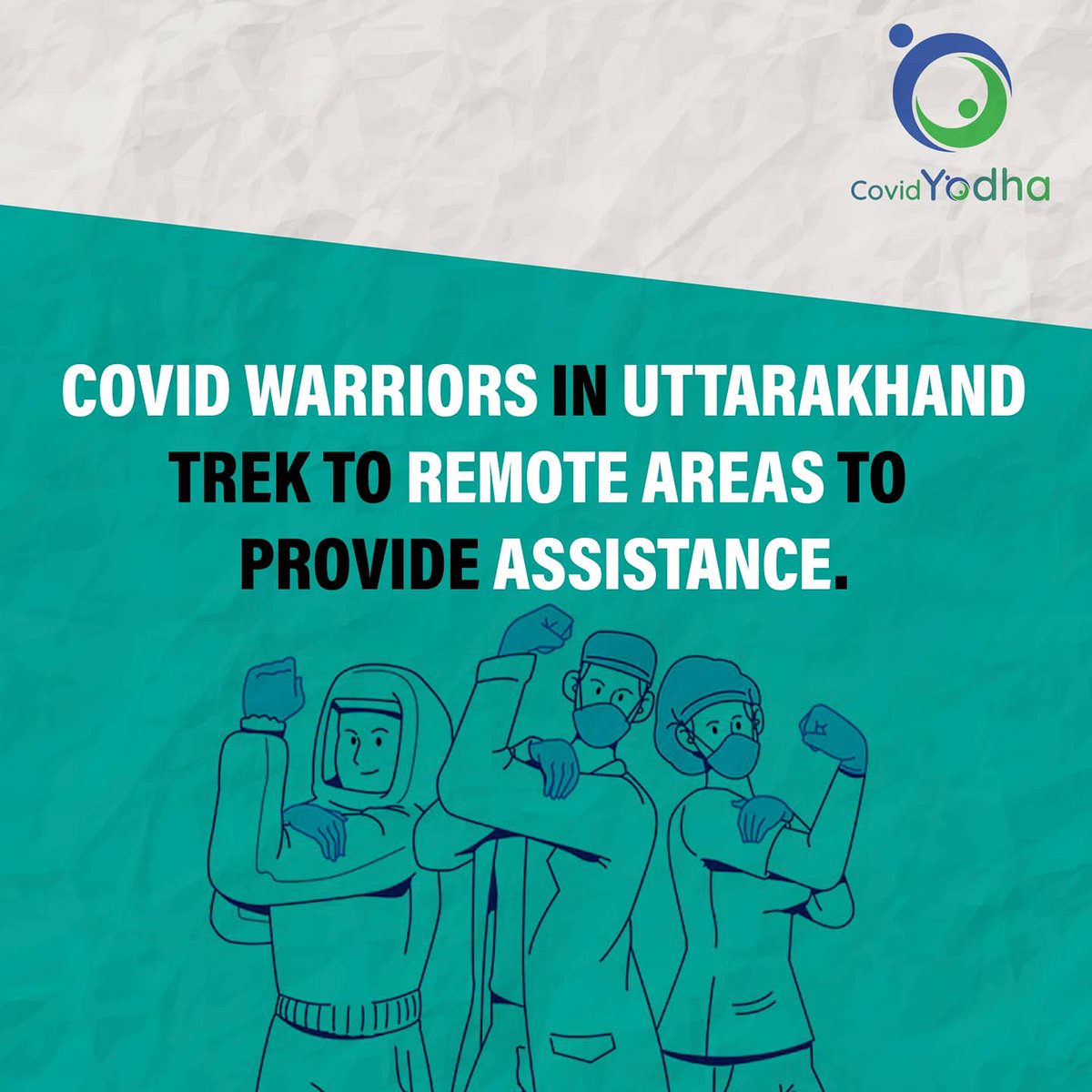 YodhaCovid's tweet photo. A group of 10 good samaritans came forward in #Uttarakhand to provide assistance to people in remote areas. Covering more than 100km already, they are a ray of hope for many vulnerable citizens in the villages who are unable to receive help in time.

#COVID19 #motivation https://t.co/xU3E4U38Up