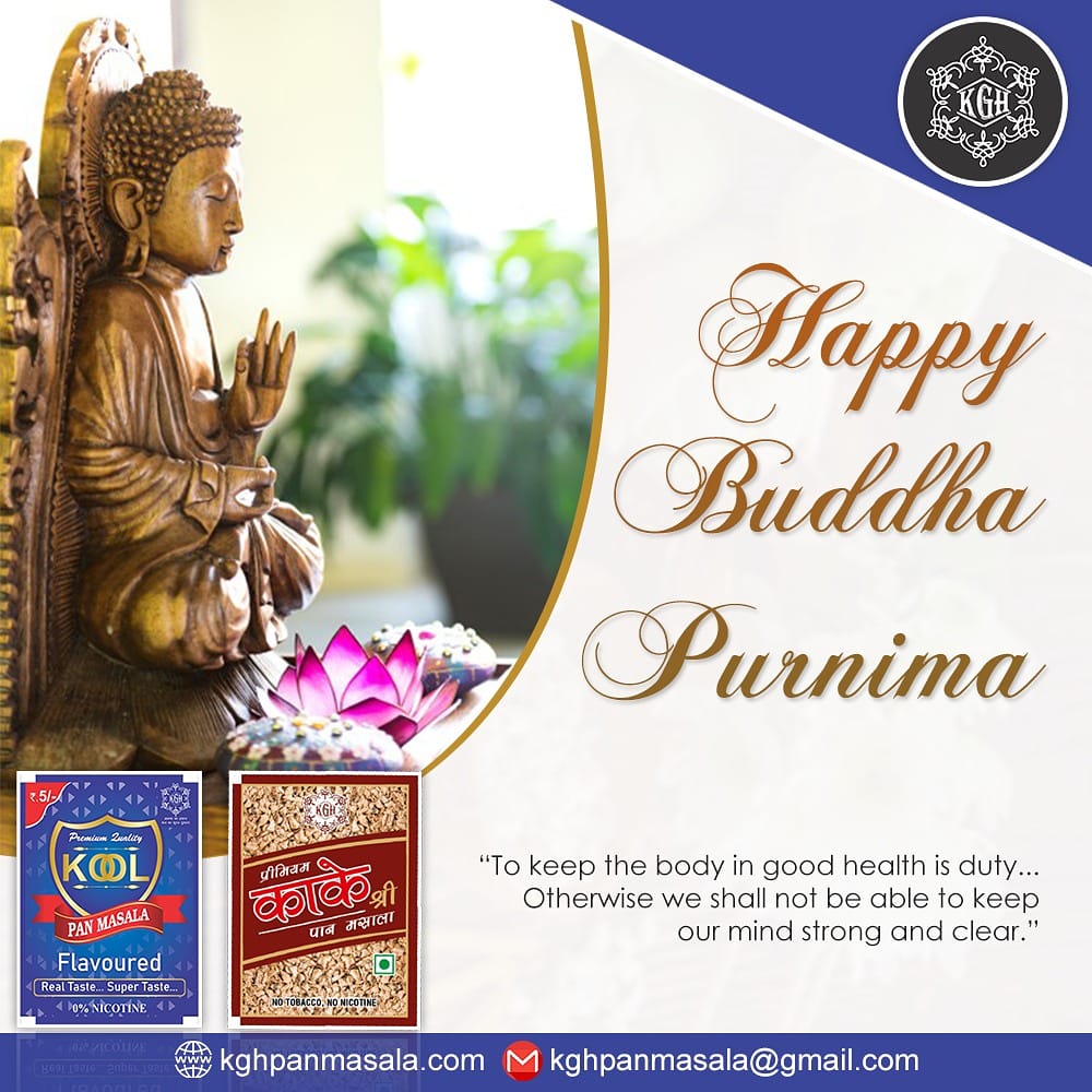 KPanmasala's tweet photo. Happy #budhhapurnima  #kghpanmasala #StaySafe #StayHome #Buddha #BuddhaPurnima2021 #BuddhaJayanti https://t.co/TAoCQojQkl
