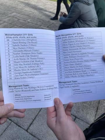 Last night was the under 11s first girls city football match against North Shropshire. Full time score 11-6 to Wolverhampton. Well done all. #girlsfootballinschools #Districtfootball
