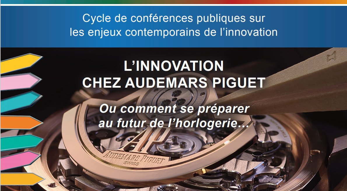 [Conférence] 📢RDV à la #conférence en ligne organisée par <a href="/Inno_UNINE/">Master Innovation Uni Neuchatel</a> sur le futur de l’#horlogerie ⌚️ Le 31 mai 2021 dès 12h15, <a href="/dina_eli/">Dina Elikan</a> nous dévoilera les coulisses de l’#innovation de la marque horlogère <a href="/AudemarsPiguet/">Audemars Piguet</a> ➡️unine.ch/innovation/