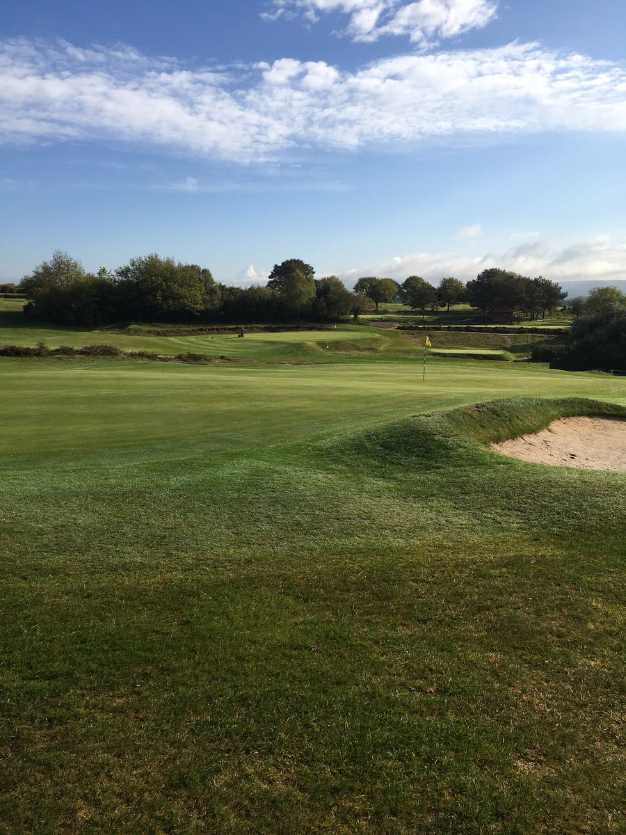 Stunning morning at East Devon. Baroness mowers doing their magic.