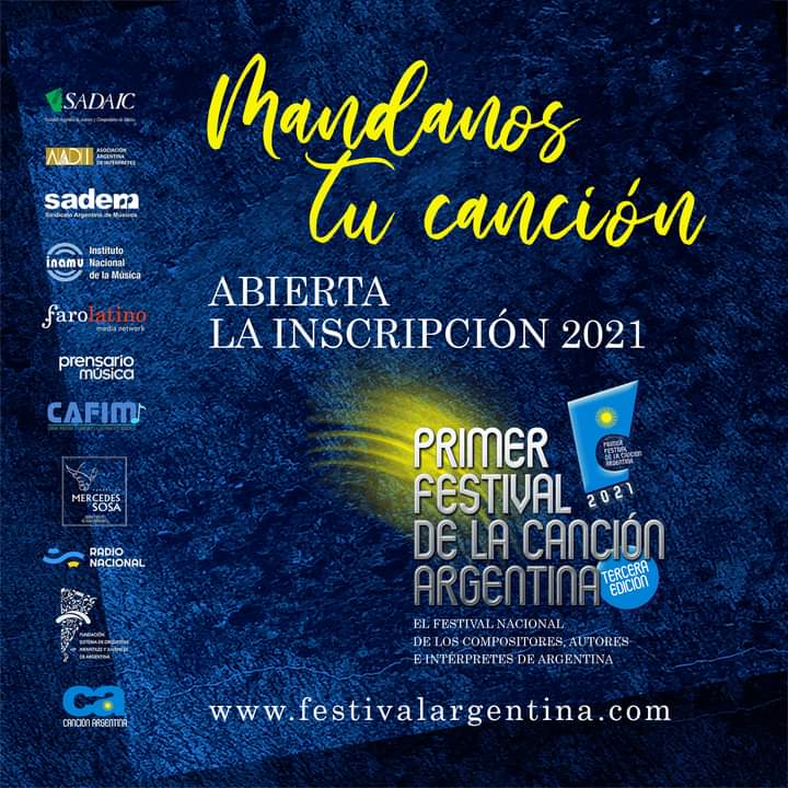 A PARTIR DEL DÍA DE HOY RECIBIMOS LAS CANCIONES DE TODO EL PAÍS