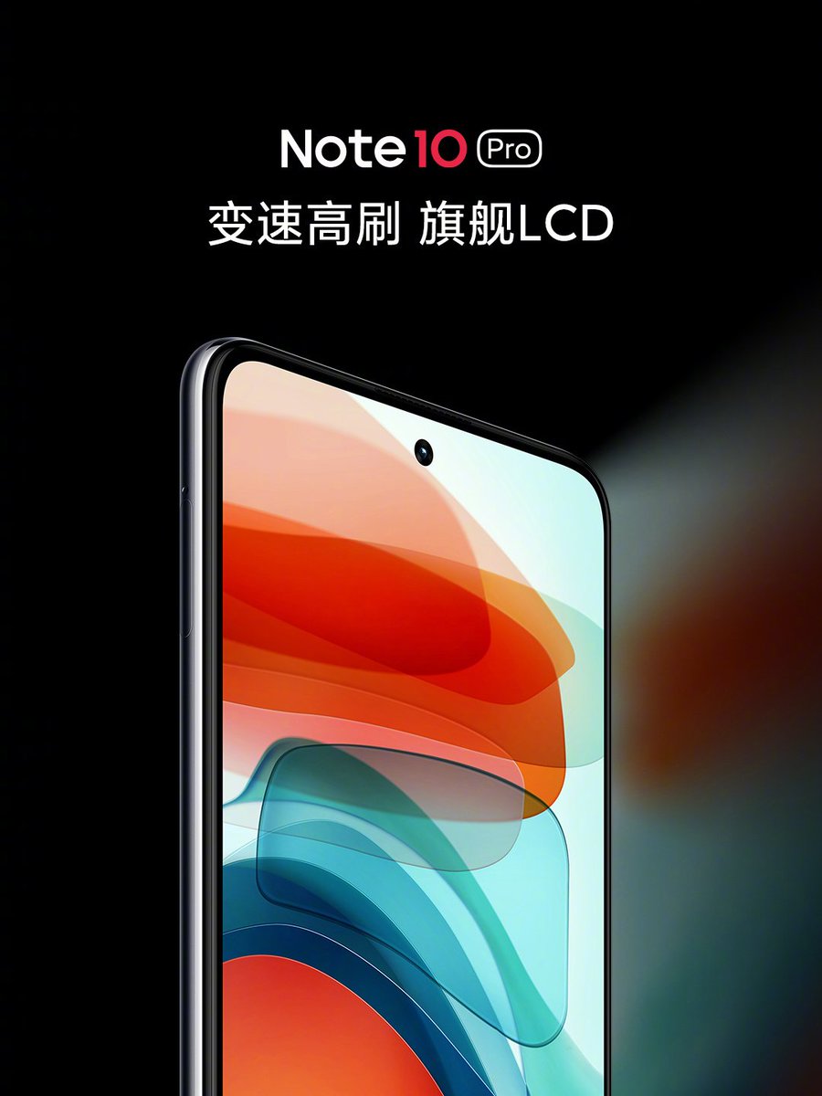 Liptonfindx's tweet photo. Redmi Note 10 Pro 5G with

FHD+ 120Hz LCD Display
( 30Hz~120Hz)
#RedmiNote10Pro5G 
#RedmiNote105Gseries https://t.co/mnHj9775ik
