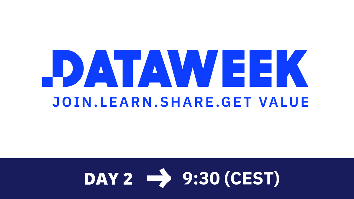 Big Data Value Association (@bdva_eu) on Twitter photo We start today with 4 exciting sessions discussing non-discriminatory AI, cloud systems & automotive industry, open data & marketplaces and Portuguese data economy.
👉 Join the event online: bit.ly/3vnO5Q9 👈
#dataweek2021 We start today with 4 exciting sessions discussing non-discriminatory AI, cloud systems & automotive industry, open data & marketplaces and Portuguese data economy.
👉 Join the event online: bit.ly/3vnO5Q9 👈
#dataweek2021