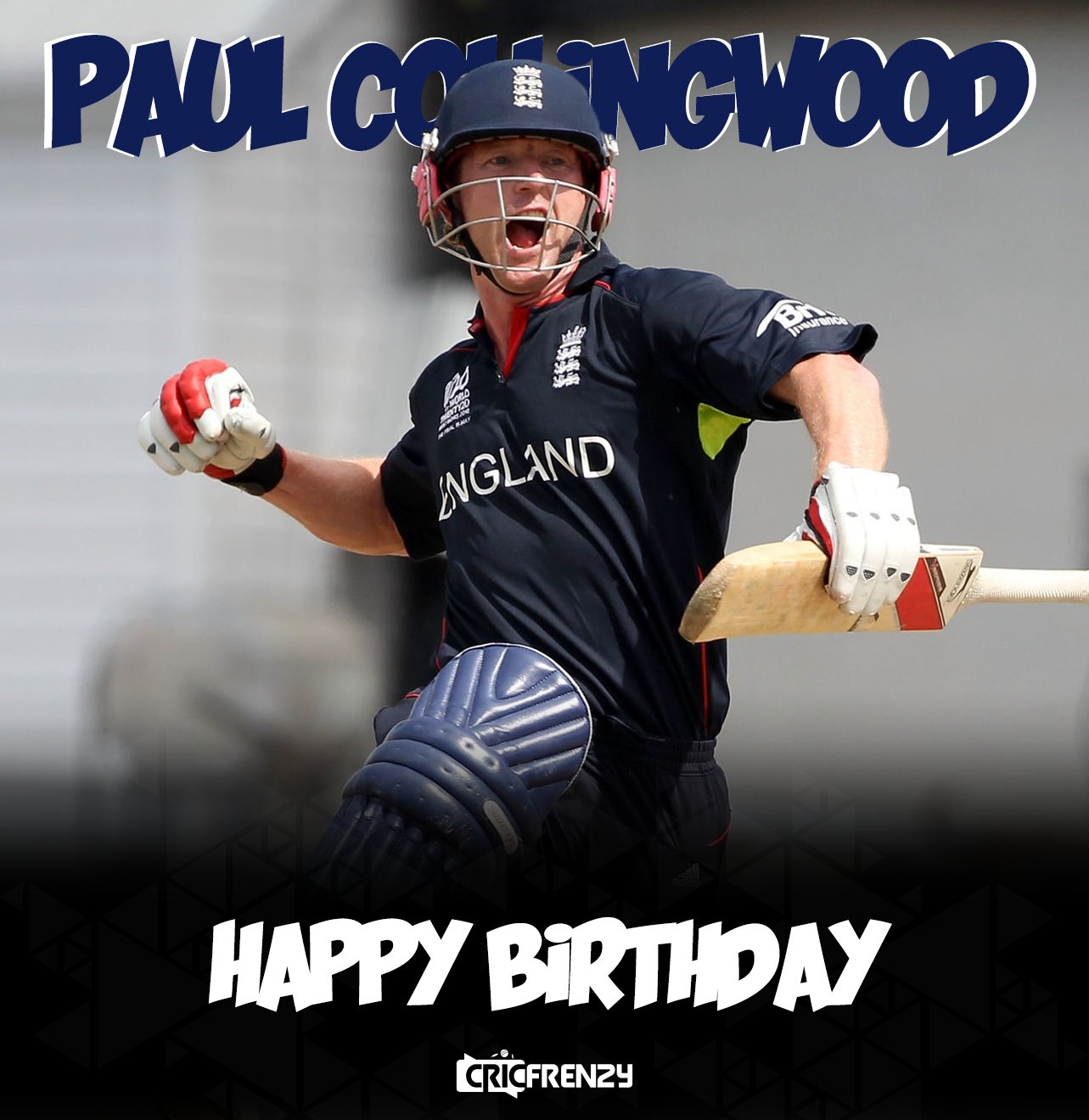 2010 ICC World T20 winning team captain 
Happy birthday Paul Collingwood    
