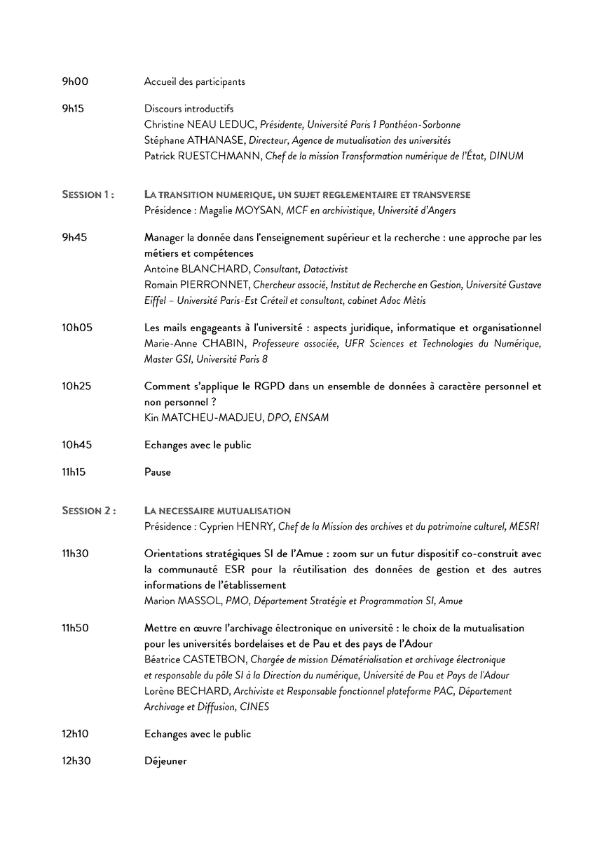 BertrandMocquet's tweet photo. #PourUneUnivNum Journée d'études "Documents et données : l’université à l’ère de la transition numérique" organisée par @Amue_Com @SorbonneParis1 @_DINUM et le Service interministériel des archives de France (SIAF) https://t.co/zS4sDAyGaj #Thread #LiveTweet ⤵️ https://t.co/OiJhMyvyPZ