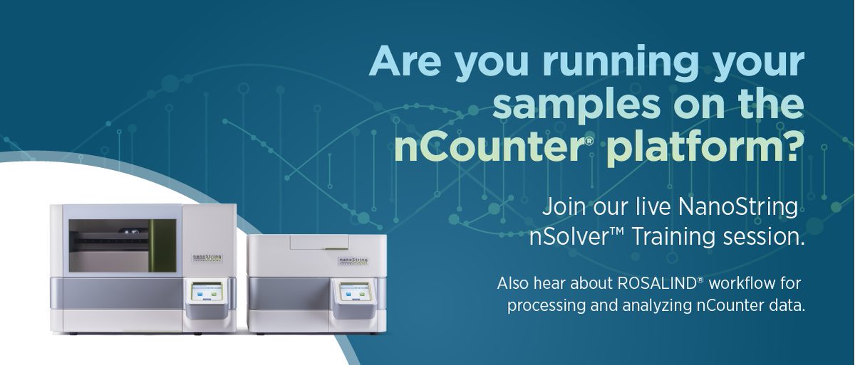 brukerspatial's tweet photo. ⌨️ Analyzing your nCounter #GeneExpression data? Join us for the next in the nSolver #DataAnalysis series: Gene set and Pathway Analysis. #DataVisualization #HeatMap #VolcanoPlot
Wednesday 3rd June, 10AM BST / 11 AM CEST
https://t.co/06q3tIDTIb https://t.co/DREgrMzKaI