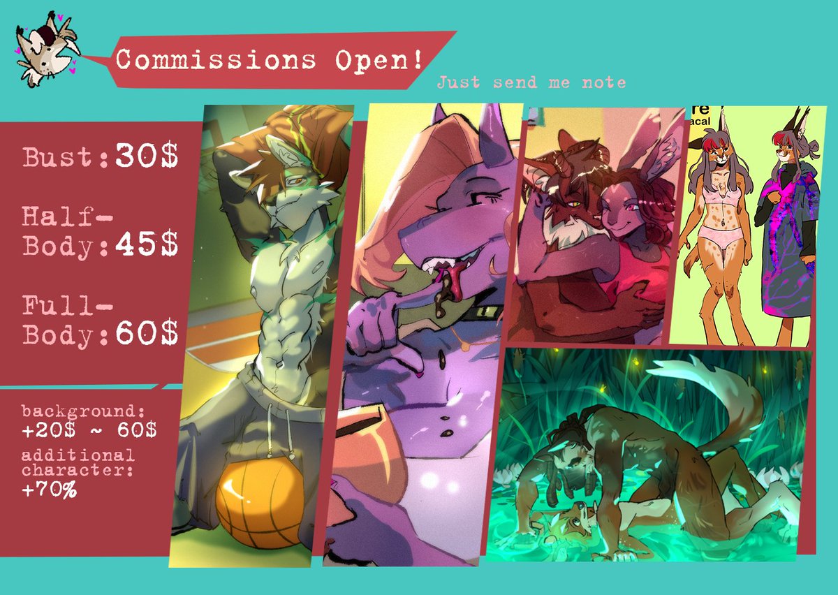 Grech43's tweet photo. I hope twitter magic helps me 
SO I'm trying study motion design but my computer doesn't want to work correctly 
My commissions are open! 
also I'll be very grateful for rt
#commissionsopen #commissions https://t.co/IanPXuTBk7