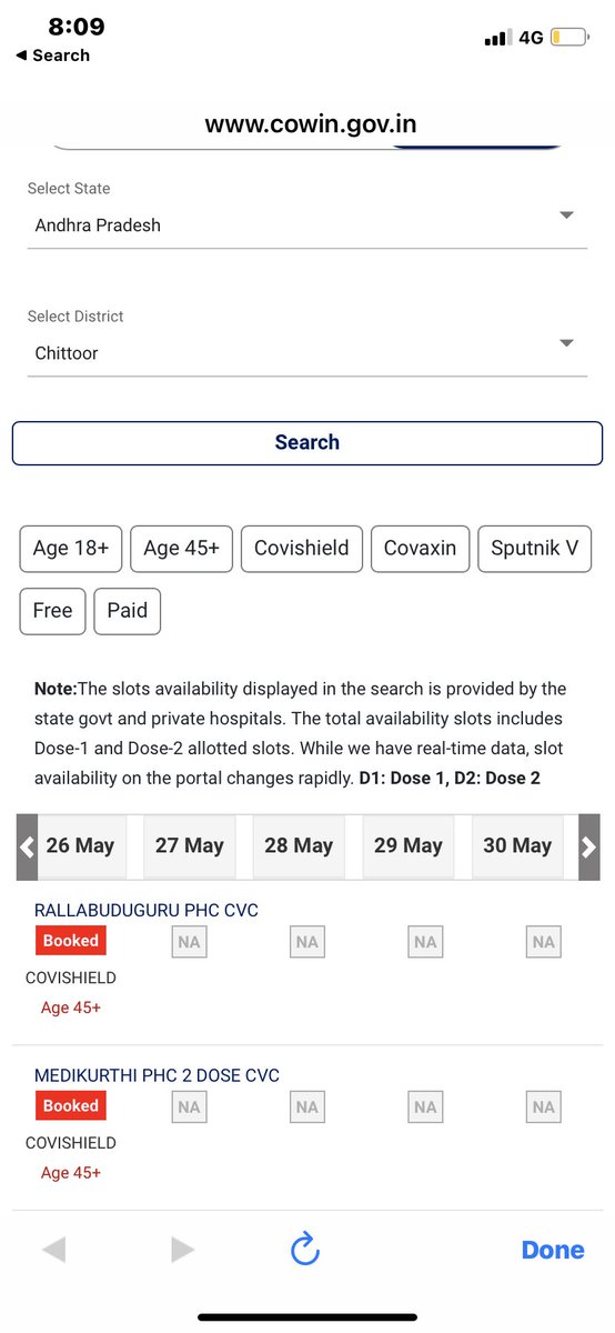 iamahesh45's tweet photo. @narendramodi @PMOIndia @ysjagan @VSReddy_MP @MithunReddyYSRC The main agenda of this tweet is add the following buttons beside paid (I.e.,) “Booked”. Because we need to see all the below listed hospitals whether vaccine is booked or not. Kindly add this button to check asap. https://t.co/18qw31WWEU