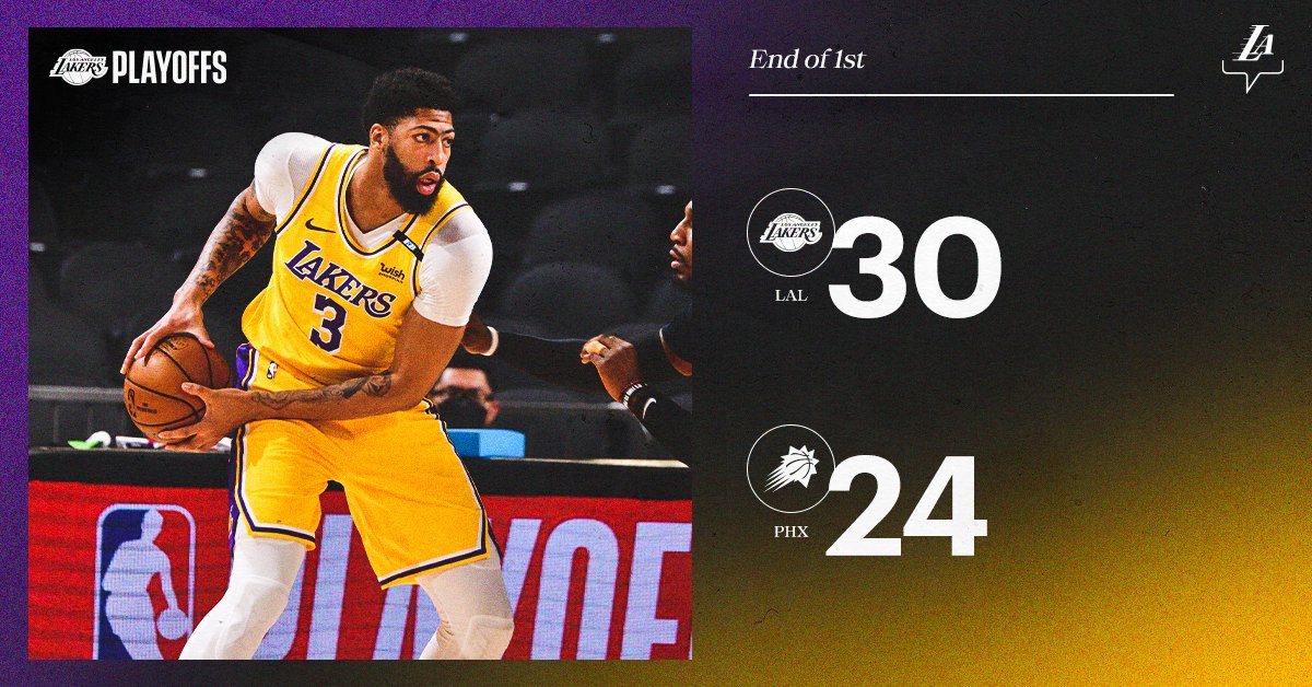 Strong out of the gates. #LakeShow 

<a href="/KingJames/">LeBron James</a>: 10 pts, 2 stl
<a href="/AndreDrummond/">Andre Drummond</a>: 6 pts, 7 reb, 2 stl
<a href="/AntDavis23/">Anthony Davis</a>: 6 pts