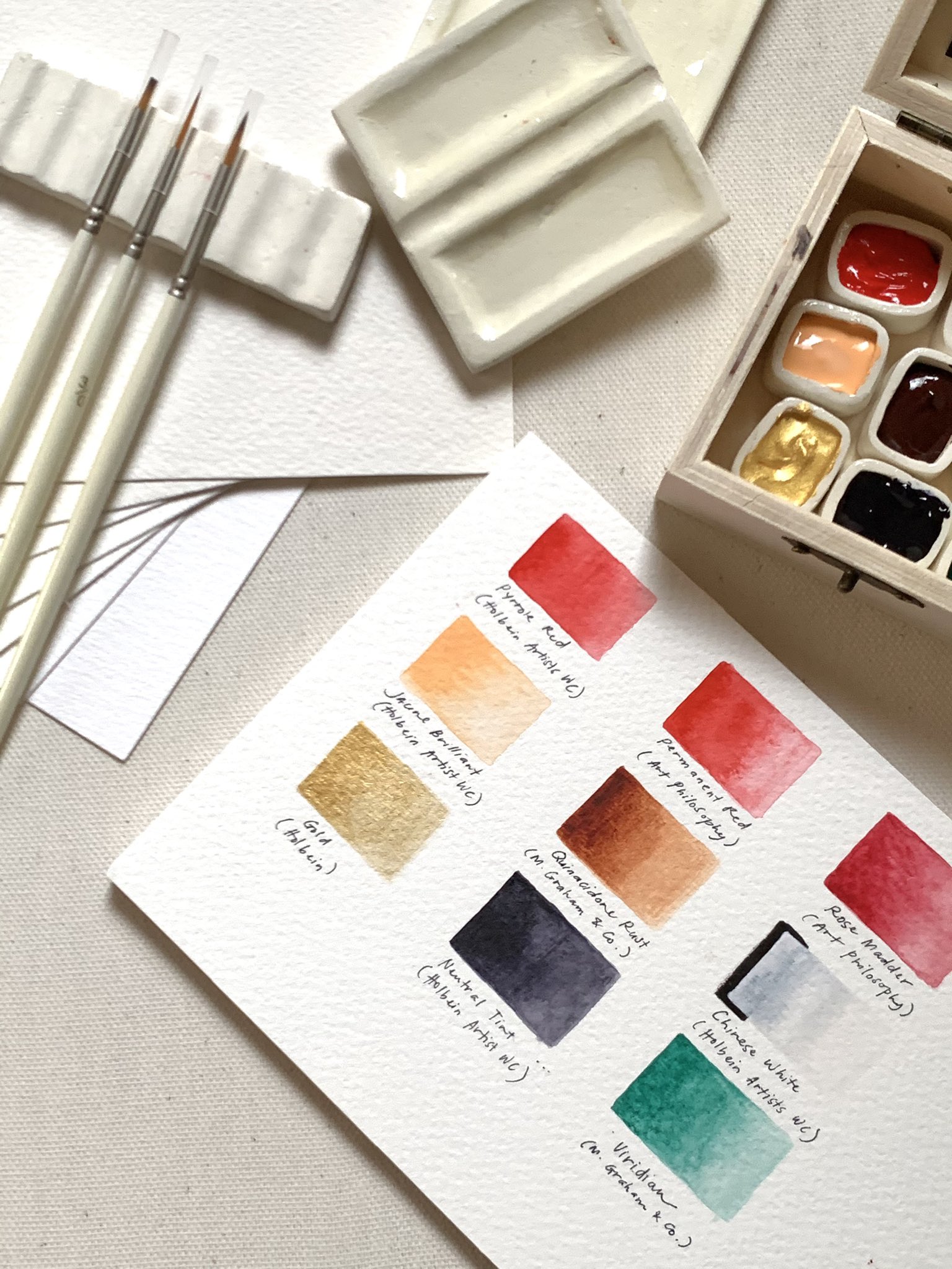 Maru ・ 丸 on X: It's my birthday & as promised, I would love to gift this  little handmade watercolor set as a giveaway & my thanks to everyone who  share my