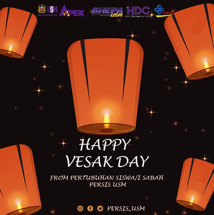 persis_usm's tweet photo. [HAPPY VESAK DAY]

Pertubuhan Siswa/i Sabah (PERSIS) Universiti Sains Malaysia wishes Happy Vesak Day to all those celebrating🎉

May the world be filled with peace, love and smiles on this auspicious day☺️

‘PERSIS TEGUH, MAHASISWA BERSATU’

#persisusm
#familypersis 
#staysafe https://t.co/mjdHQtSHZA