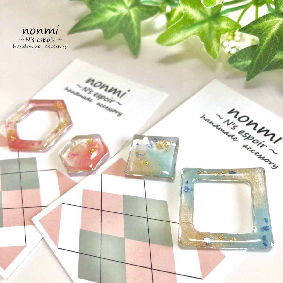 NsNonmi's tweet photo. ✨new✨design✨
#レジンアクセサリー 
#ハンドメイドアクセサリー
#resin 
#handmade https://t.co/tg5E0M7Okn