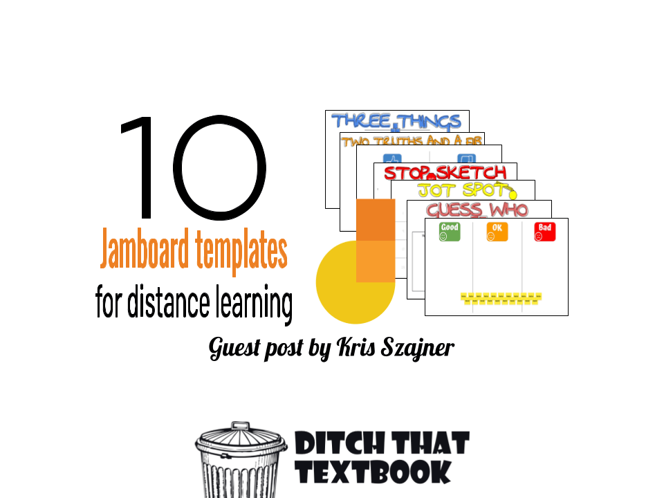 DitchThatTxtbk's tweet photo. 10 Jamboard Templates for Distance Learning

❓ Guess who??
✏️ Stop and Sketch
🤔 Two truths and a fib
③ Three things
➕ MORE!

https://t.co/TrWpU1lwsx  #Ditchbook https://t.co/sJHrdOVlo9