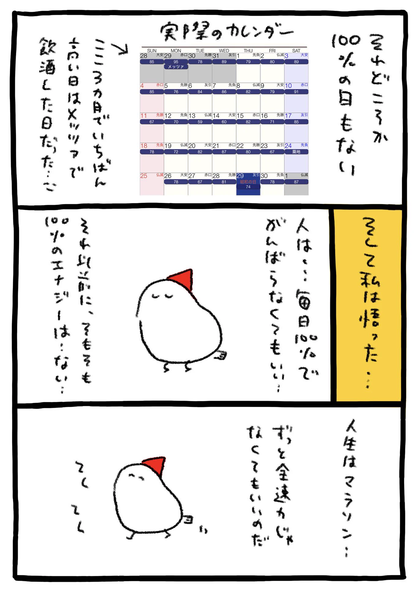 100%の力を出しきれなくても大丈夫！とっても素敵な考え方を紹介したツイートが話題に！