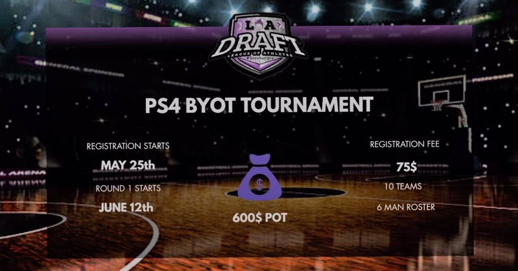 🚨LOA’s PlayStation 4 ProAm tournament registration is officially open🚨

•10 Teams

•6 mans roster 

•48 hour rounds

•75$ Entry 

•600$ Pot

⬇️Register here ⬇️

forms.gle/94VgqLU1KyxpuL…