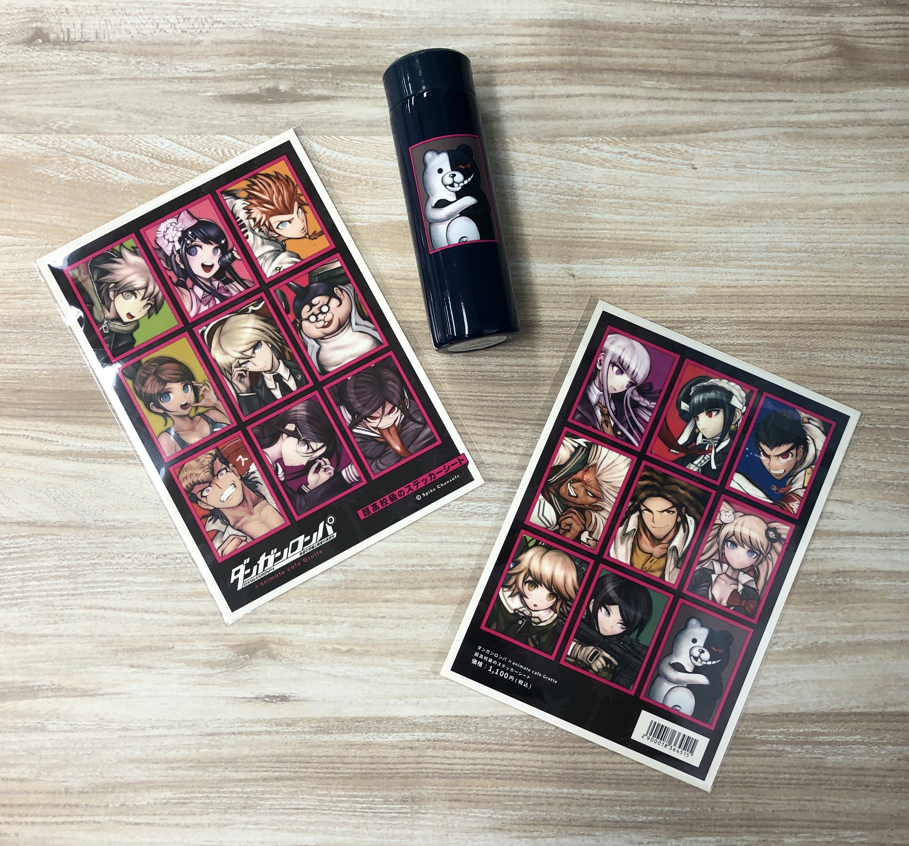 アニメイトカフェグラッテ ダンガンロンパ 希望の学園と絶望の高校生 グラッテ いよいよ今週5月28日よりコラボスタート ブロマイドは対象商品ご購入1 000円毎に1枚プレゼント 限定グッズのステッカーは タンブラーやスマートフォンに貼ってもお楽しみ