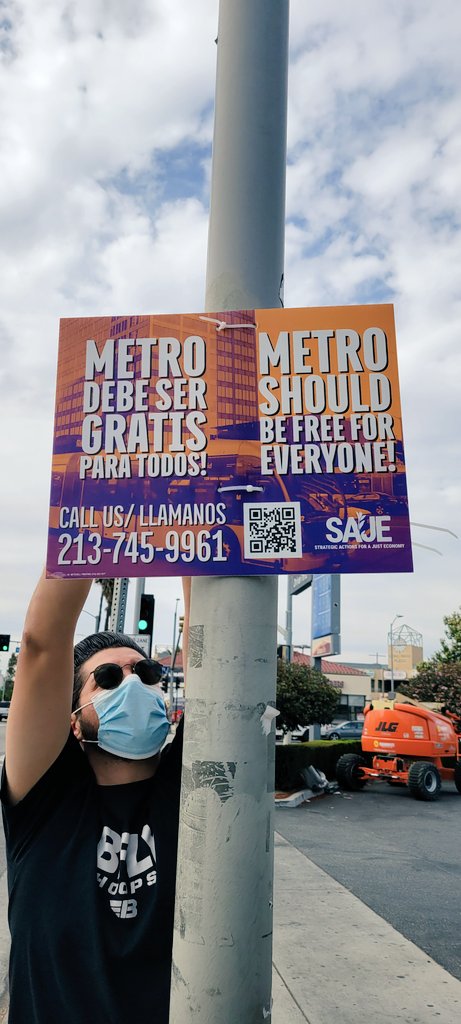 Fare-Free Transit 4 All! 

L.A. Metro is voting on a fare-less transit pilot program this Thursday! The material conditions of working-class people MUST be centered in this program. 

Click here and submit a public comment now: tinyurl.com/h5jcvy3m