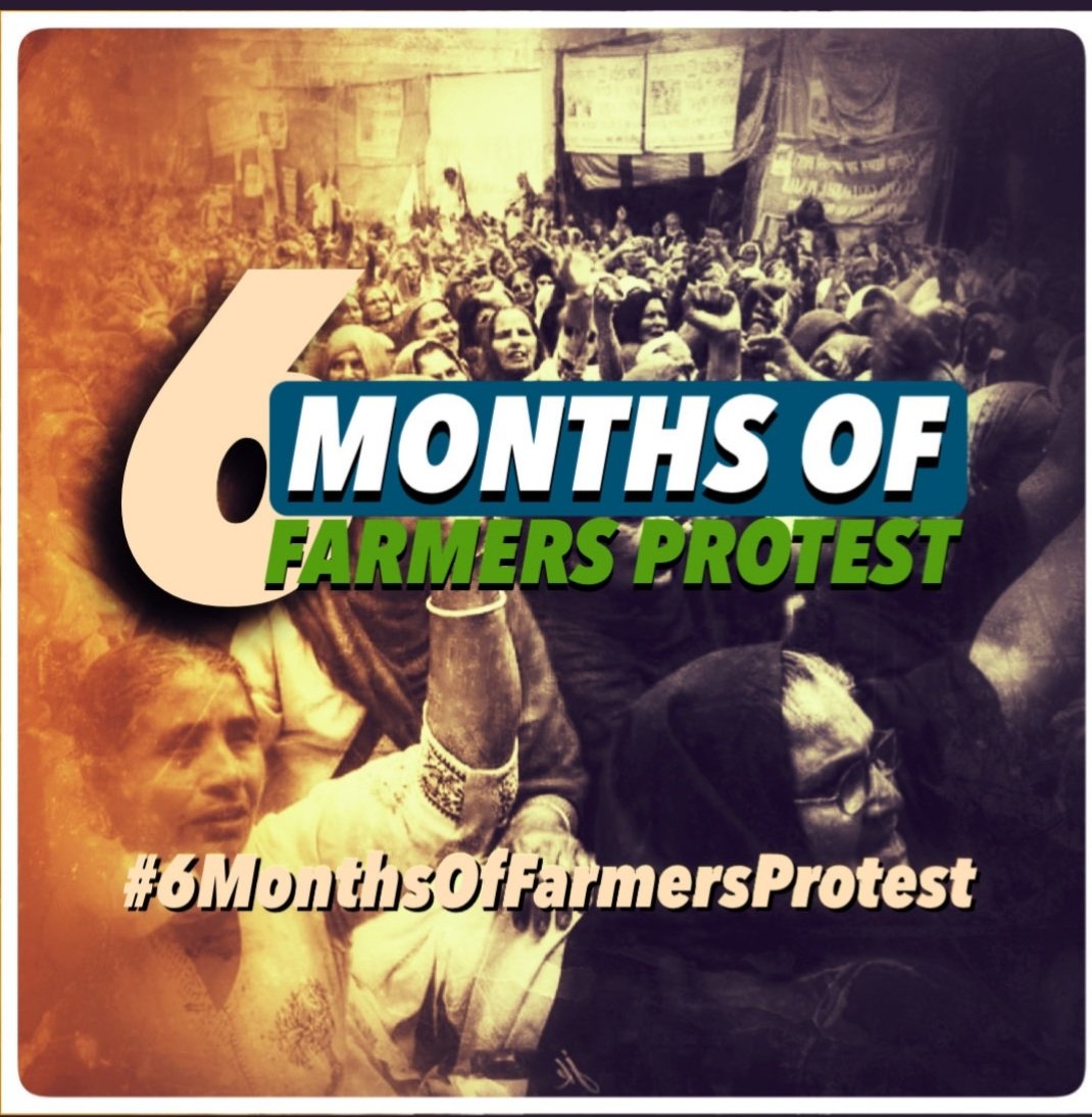 DJSingh85016049's tweet photo. #Black_Day_Of_Farmers  coincides with anniversary of Modi government. 
Modi will always be remembered as a big black spot on India's image.
#6MonthsofFarmersProtest 
#FarmersProtest https://t.co/kX2lQ7deYb