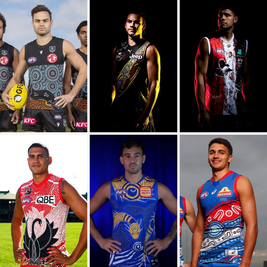 The 2021 AFL Indigenous Guernseys 🖤💛❤