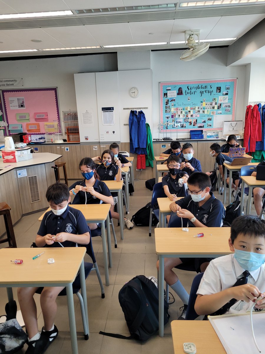 Y6 Learning to wire a plug! Perfecting their fine motor skills in order to become the electrical engineers of the future! <a href="/Harrow_HK/">Harrow International School Hong Kong</a>