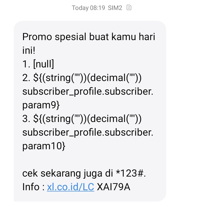 Promo XL yang aneh ,😀