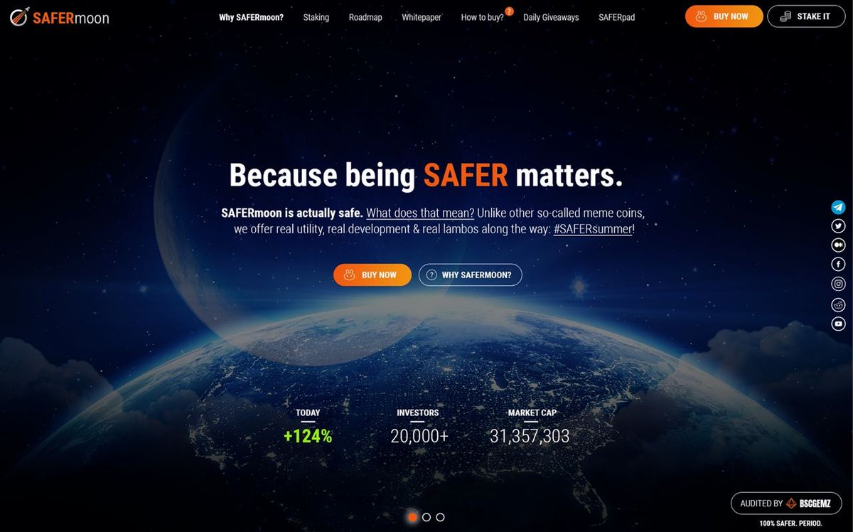 safermoonreal's tweet photo. 🎂#SAFERmoon is almost one month old! 👶

It's about time for a new website 🥳 designed with the help of our AMAZING community!! (Thanks @SAFERSQUAD!!!)

➡️Let us know what you think of the preview on Telegram: https://t.co/nAYfzfjvpv

#Binance #BinanceSmartChain #SAFERsummer https://t.co/yw2kRAq2e3