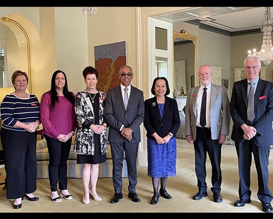 GFGSAInc's tweet photo. Morning tea with our patron, Mrs. Lan Le at Government House SA last week.  Wishing the Vice-Regal couple good health and prosperity as they move onto their new adventure! https://t.co/3tpBPefyfY