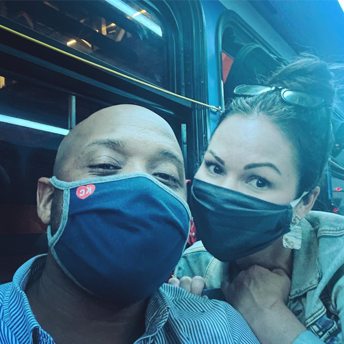 ael32090's tweet photo. @Shokcmo and I enjoying #NationalWineDay with our FREE ride to @KCCrossroads and our FREE ride back to #MidtownKC on the @RideKCTransit bus! 🚌🍷🚎 https://t.co/LUDxp07a8t