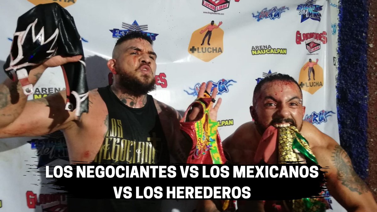 mas_lucha's tweet photo. ¡Triangular de locura en la @LUCHALIBREIWRG!

Los Negociantes VS Los Mexicanos VS Los Herederos

¡VIDEO! 🔴📼 https://t.co/dJgX1V5JgM https://t.co/C2FlFDQvy4