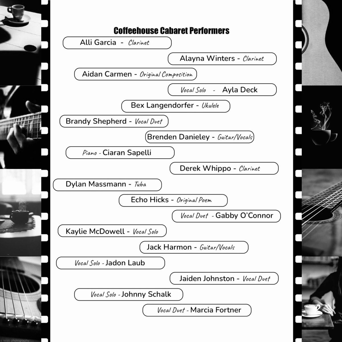 Coffeehouse Cabaret Night is here! This is our first time putting a night like this together, and it’s an especially meaningful ending to such a tricky year. Hope to see you there!