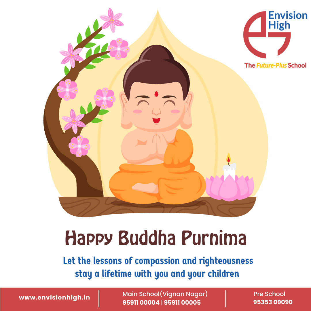 envision_high's tweet photo. Remembering the lessons of peace, compassion, and non-violence on the auspicious occasion of Buddha Purnima. 

Our warm wishes to you on this auspicious day.

#envisionhigh #kindergarten #preschool #highschool #primaryeducation #secondaryeducation #safeschooling #buddhapurnima https://t.co/4xqRaOFFqd