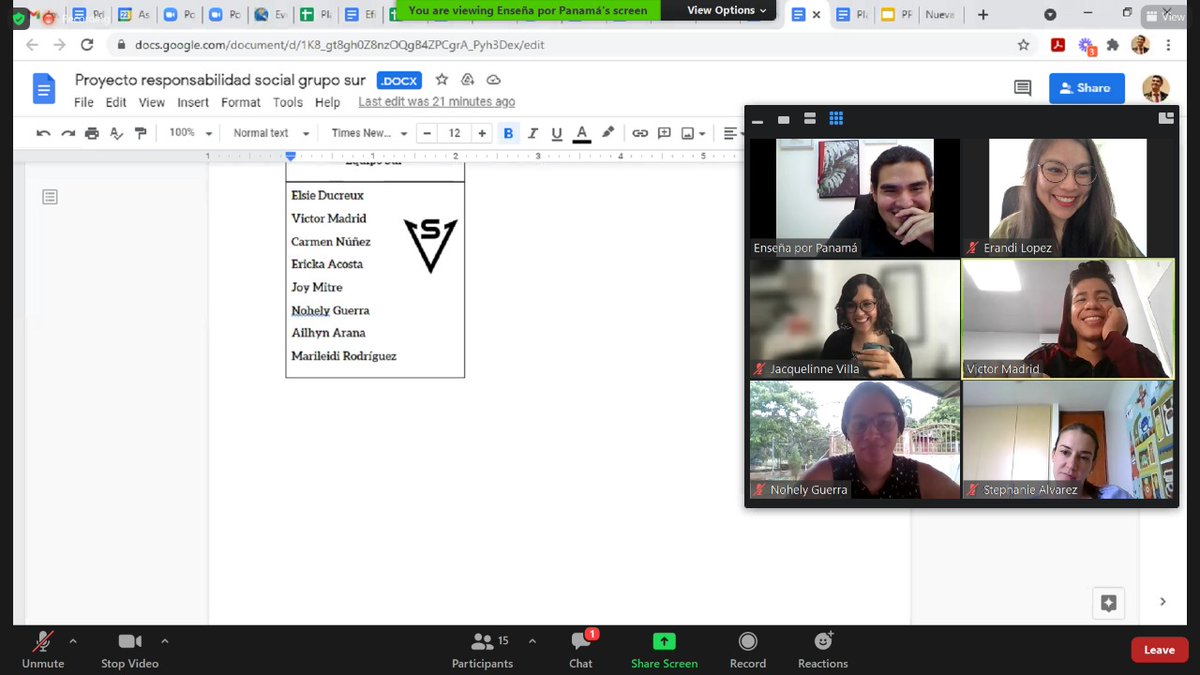 El sábado platiqué con docentes de <a href="/ensenaxpanama/">Enseña por Panamá</a> sobre impacto social y qué significa ser agentes de cambio. Aprendí mucho, pero sobre todo, disfruté conocer a personas que igual que una se aferran a cambiar el mundo. Porque creemos que sí se puede 💜 Gracias por la invitación.