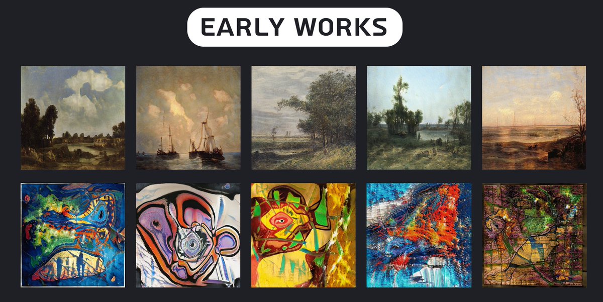 miragegalleryai's tweet photo. #nft #giveaway for one of the Mirage Gallery early works by Alejandro or Taylor. Winner picks the piece!

Rules:

1. Follow me, @alejandropaints, @taylor_abstract, @AugustFR 

2. Retweet this tweet

Winner will be announced in 7 days. 75 retweet minimum!

#ai #art #nfts #freenft https://t.co/Qv87mAfg6C