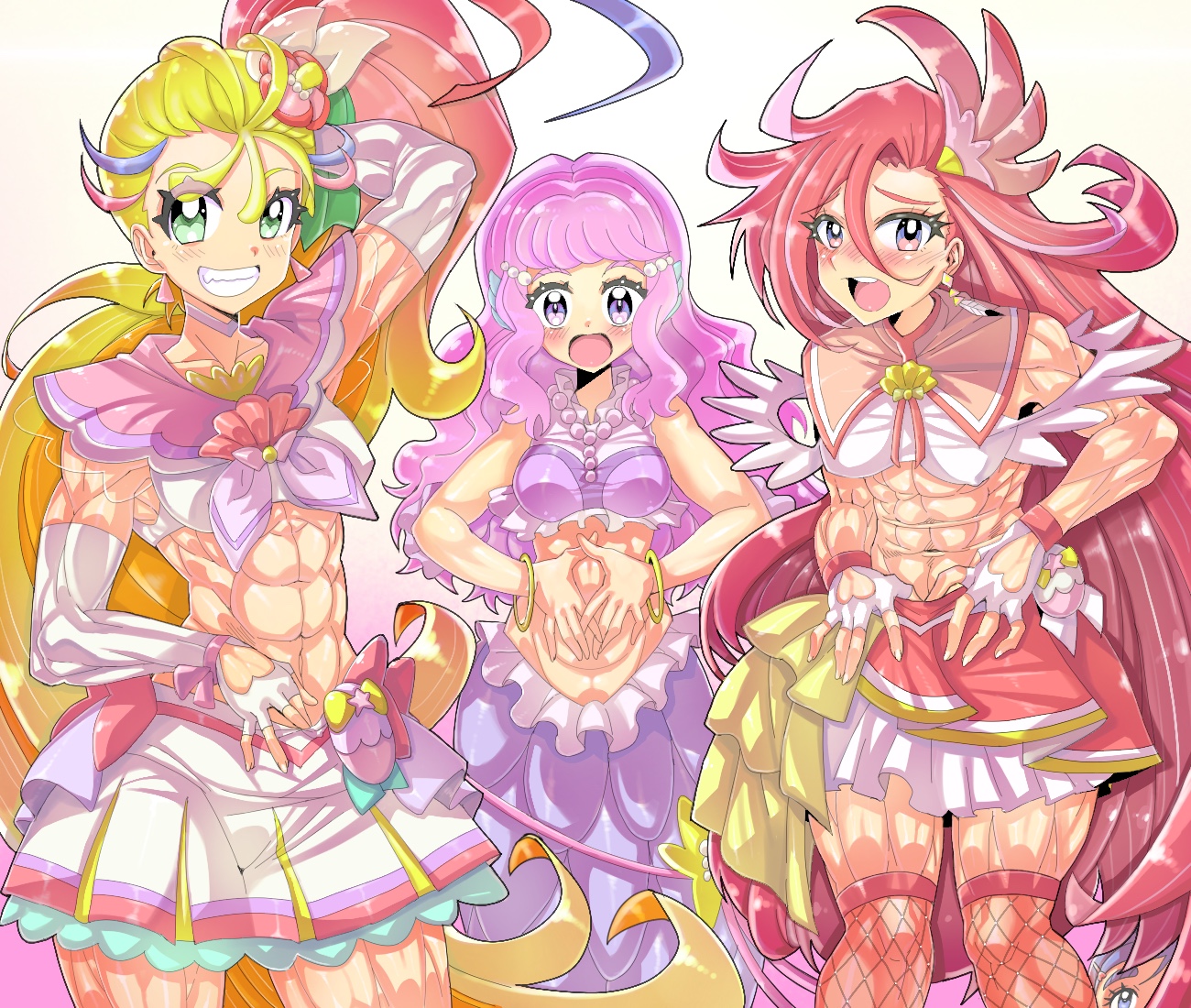 みつろう Skeb募集中です トロピカル ジュプリキュア プリキュア おへそ見せて と言われた時のトロプリ組の反応 T Co Ehxf5lmdnw Twitter