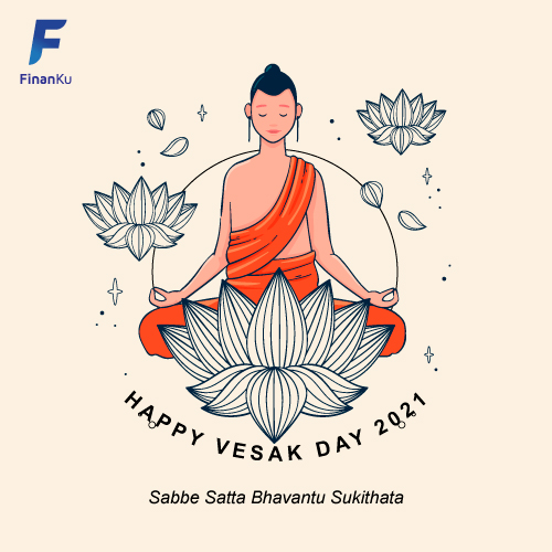 finanku's tweet photo. Semoga semua mahluk hidup selamanya dalam kebahagiaan dan bebas dari segala kebencian dan permusuhan. Selamat Hari Tri Suci Waisak☺️

#waisak #waisak2021 #finanku #vesakday #p2plending #fintech https://t.co/Y24Y80WnJL