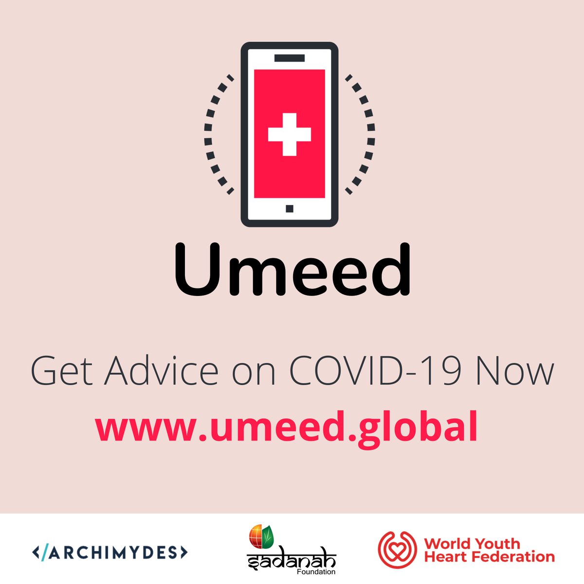 @Sadanah_org, @archimydes, and @WYHFIndia are excited to share Umeed.global, a COVID-19 support platform where Indians can virtually chat with live volunteers for immediate access to non-diagnostic COVID advice. Soft launch now live! #CHUnited4India #United4India