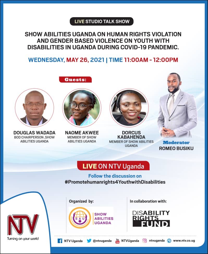Just warming up for a live @ShowAbilitiesUg TV talk show on @ntvuganda that is gonna happen from 11:00am to 12:00pm. #Promotehumanrights4Youthwithdisabilities