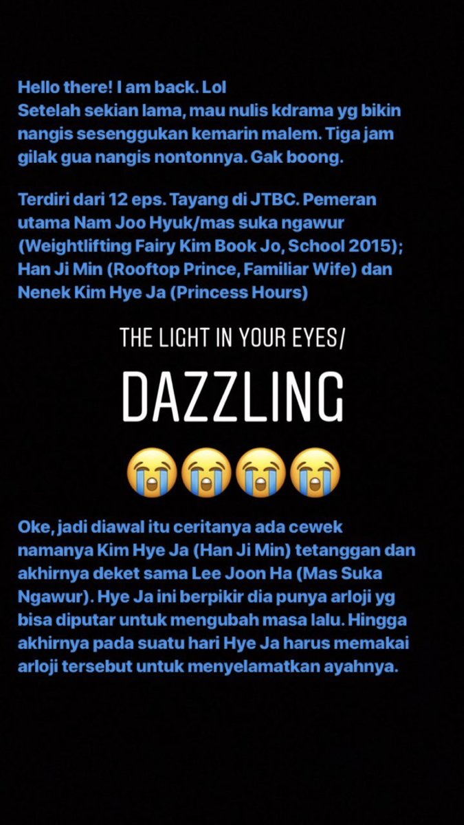hellyeahluna's tweet photo. 29. #Dazzling / #LightInYourEyes
Drama Nam Joo Hyuk yang bikin hidung meleer😭😭😭😭
Episodenya juga dikit, cuma 12 eps;) https://t.co/IqUSaKl9yY