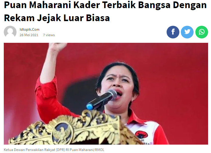 Katanya
rekam jejak puan maharani SANGAT MENDEKATI SEMPURNA untuk jadi capres ..!?😂🤣
Buktinya
👇
TIDAK ADA KASUS saat puan jadi Mentri Pembangunan Manusia dan Kebudayaan (PMK) &amp; saat ini ketua dpr ..!!?? (makin)😂🤣
So
cocok &amp;pas jadi calon presiden '24

&amp;
Ini dari aq
👇
🤮🤮🤮
