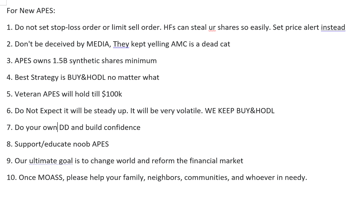 APESMAKECHANGES's tweet photo. #NOTAPENNY #AMC #AMCSqueeze #AMCSTRONG #AMCARMY #AMC100K #AMCFORLIFE
Not Financial Advice https://t.co/Khkp5QOxVS