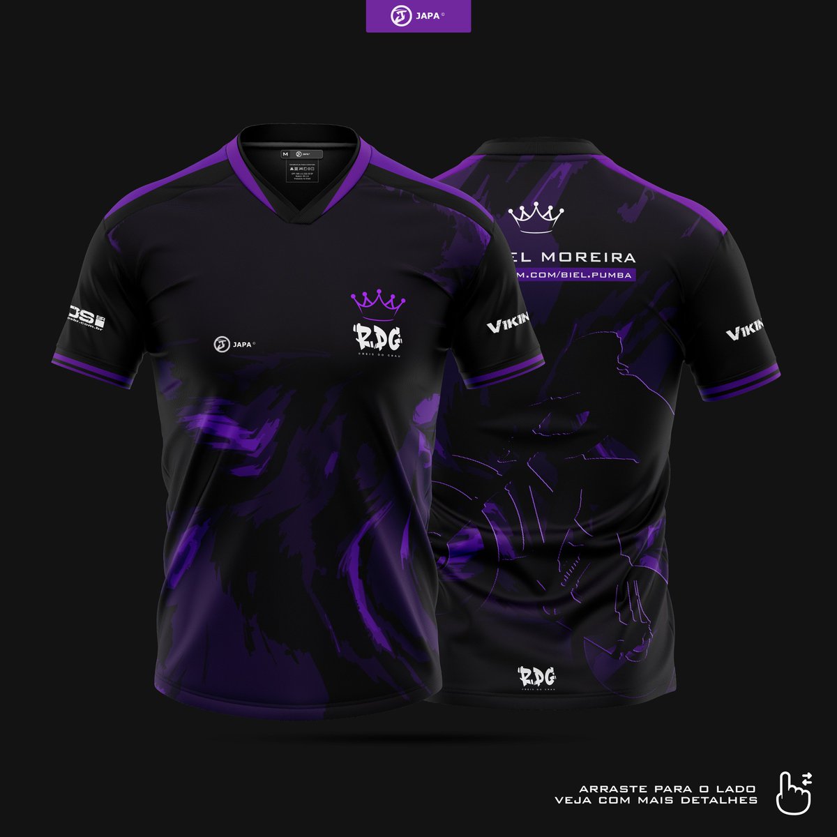 designerjapa's tweet photo. Boa noite rapaziada

 você que está querendo montar um uniforme para sua equipe ou até mesmo uma logo chama lá no Direct. 

Perfil: https://t.co/JJGQ2itnG9 💜

@MaluuJoga @MandyLiia @TeamVikings @dreampressive @pultaboy  🔄 please meus lindos e lindas 💜 https://t.co/jDA19Vr8Zb