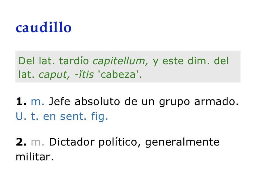 MashiRafael's tweet photo. 🔴🔴🔴Por favor, difunde.

Definiciones RAE de "caudillo” y “LÍDER”.
Solo la mediocridad puede confundir los dos😉

“No nos dominarán por la fuerza, sino por la ignorancia”
Simón Bolívar https://t.co/mQdrRNzfIb