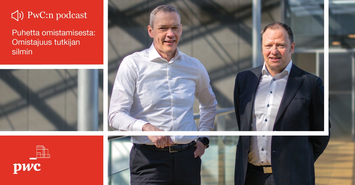 “Omistajuuden tutkimuksessa on musta aukko omistajuuden ja sen suhteen, miten se vaikuttaa tulokseen, riskinottoon ja talouskasvuun” summaa <a href="/TimoKorkeamaki/">Timo Korkeamäki</a>. Kuule <a href="/AaltoUniversity/">Aalto University</a>:n hankkeesta <a href="/PwC_Suomi/">PwC Suomi</a>:n #Puhettaomistajuudesta uusimmassa jaksossa bit.ly/3vnKbGK