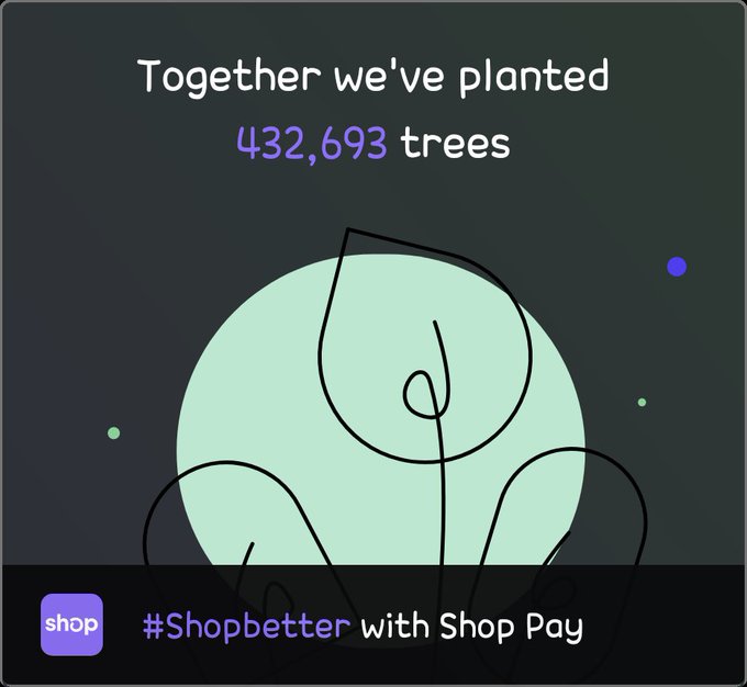 Don&rsquo;t just shop online! Choose @Shop Pay and help our community plant trees. #Shopbetter https://t.co/fN6oqlFnmM<a class="tags" target="_blank" title="On Twitter" href="/?out=eyJ0eXAiOiJKV1QiLCJhbGciOiJIUzUxMiJ9.eyJpYXQiOjE3MjY1MzM3MDUsImlzcyI6InR3cG9ybnN0YXJzLmNvbSIsIm5iZiI6MTcyNjUzMzcwNSwiZXhwIjoxNzU4MDY5NzA1LCJyZWRpcmVjdF91cmwiOiJodHRwczovL3R3aXR0ZXIuY29tL1Nob3AifQ.7SfulRS4ZAl7kfrgLN9X8L0KwPaJCjTIJsMLal8lFdrKZNQZXj7M1nGMJy0eF0GEIlKPozvnPX7qX7iH3EOqQQ">@Shop</a><a href="/tag/shopbetter"class="tags"><span>#shopbetter</span></a>